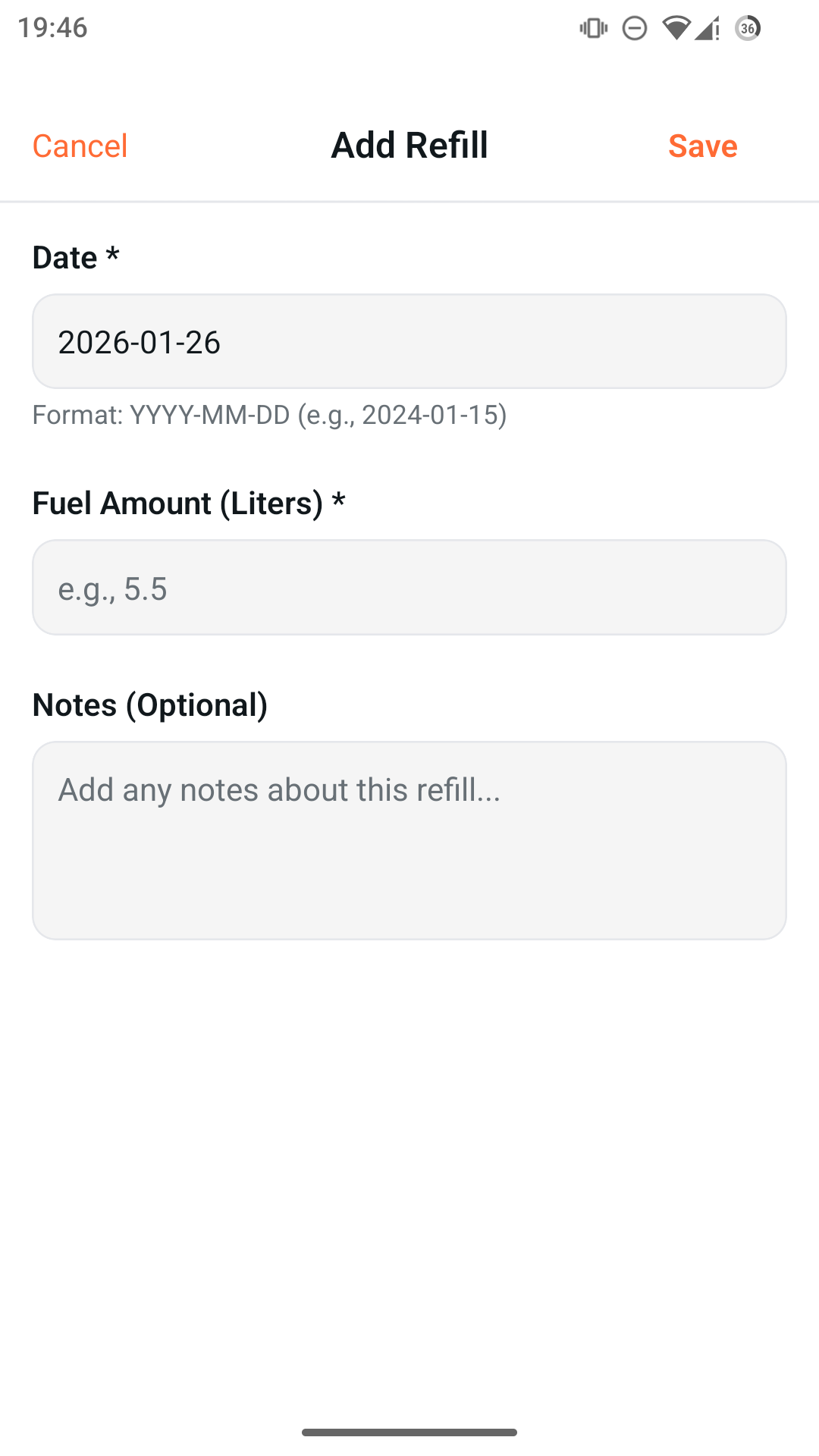 Add Refill